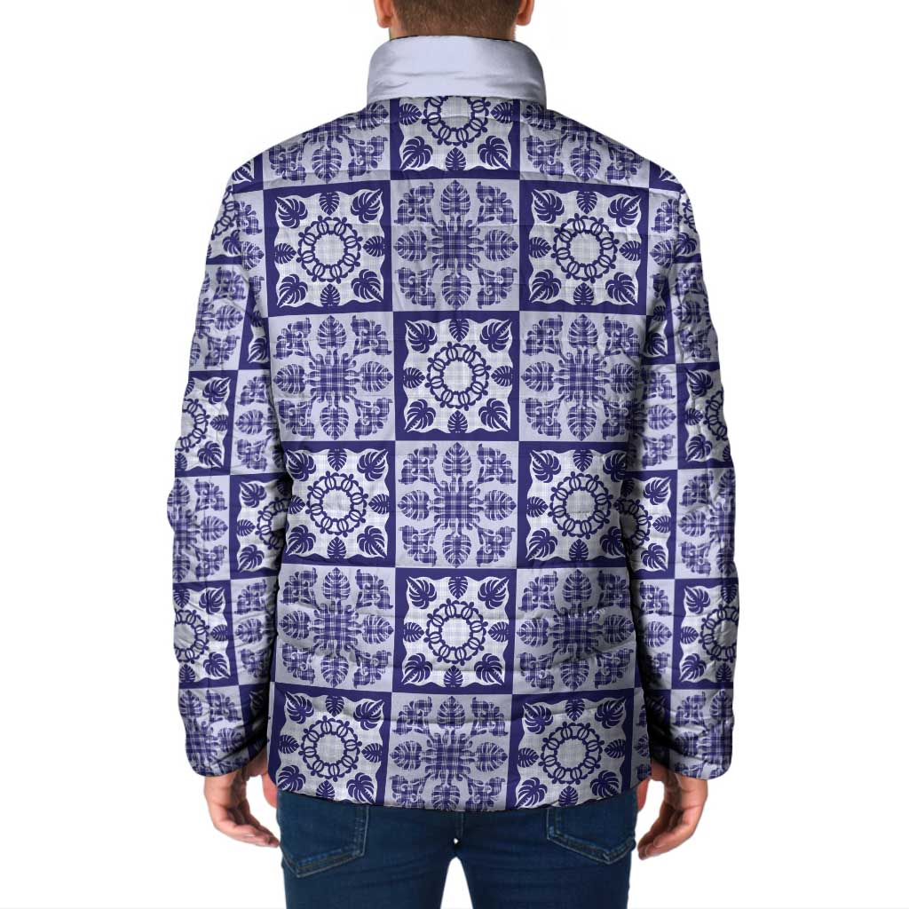 Polu Palaka Quilt Hawaii Padded Jacket Hawaiian Tropical Monstera Sea Turtle LT14 - Polynesian Pride