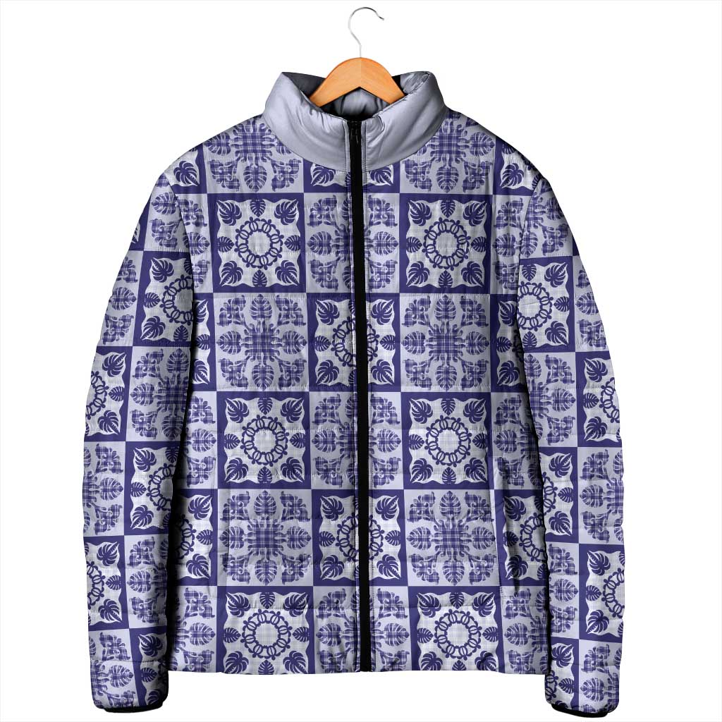 Polu Palaka Quilt Hawaii Padded Jacket Hawaiian Tropical Monstera Sea Turtle LT14 - Polynesian Pride