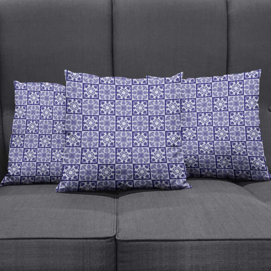 Polu Palaka Quilt Hawaii Pillow Cover Hawaiian Tropical Monstera Sea Turtle LT14 - Polynesian Pride