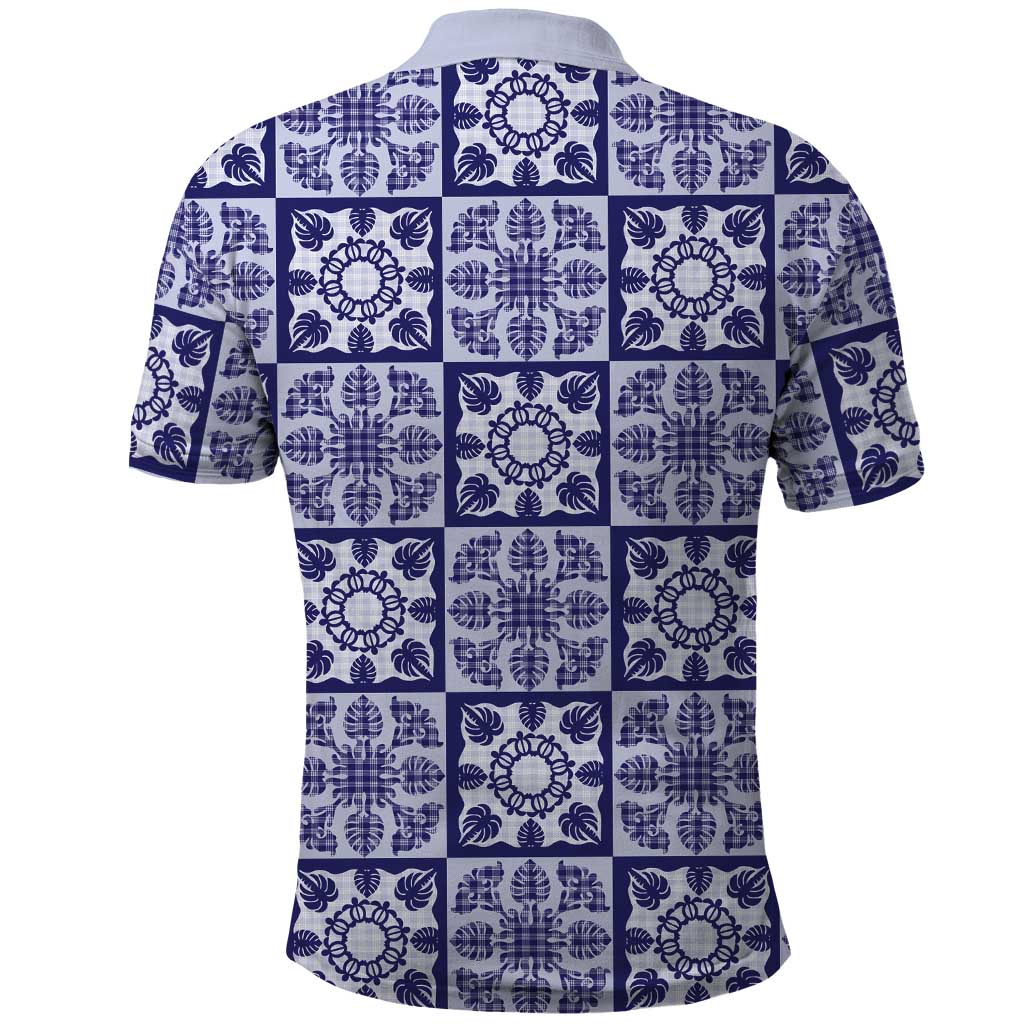 Polu Palaka Quilt Hawaii Polo Shirt Hawaiian Tropical Monstera Sea Turtle LT14 - Polynesian Pride