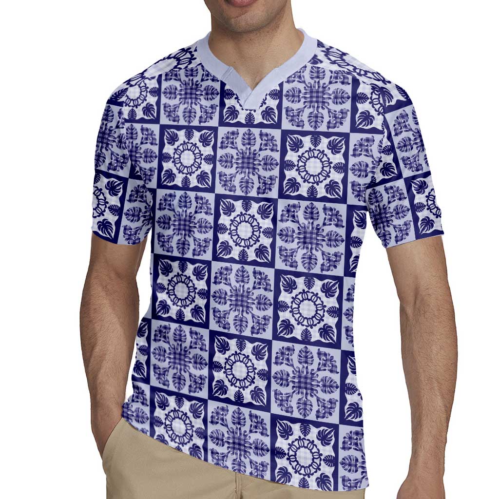 Polu Palaka Quilt Hawaii Rugby Jersey Hawaiian Tropical Monstera Sea Turtle LT14 - Polynesian Pride
