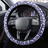 Polu Palaka Quilt Hawaii Steering Wheel Cover Hawaiian Tropical Monstera Sea Turtle LT14 - Polynesian Pride