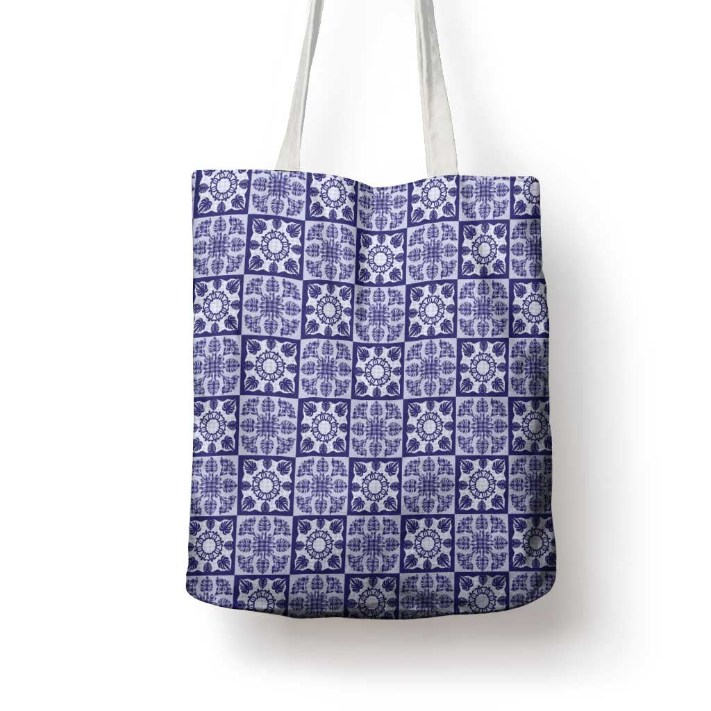Polu Palaka Quilt Hawaii Tote Bag Hawaiian Tropical Monstera Sea Turtle LT14 - Polynesian Pride