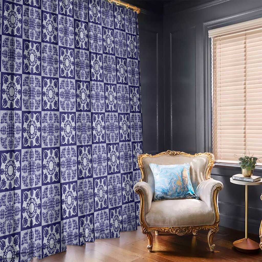 Polu Palaka Quilt Hawaii Window Curtain Hawaiian Tropical Monstera Sea Turtle LT14 - Polynesian Pride