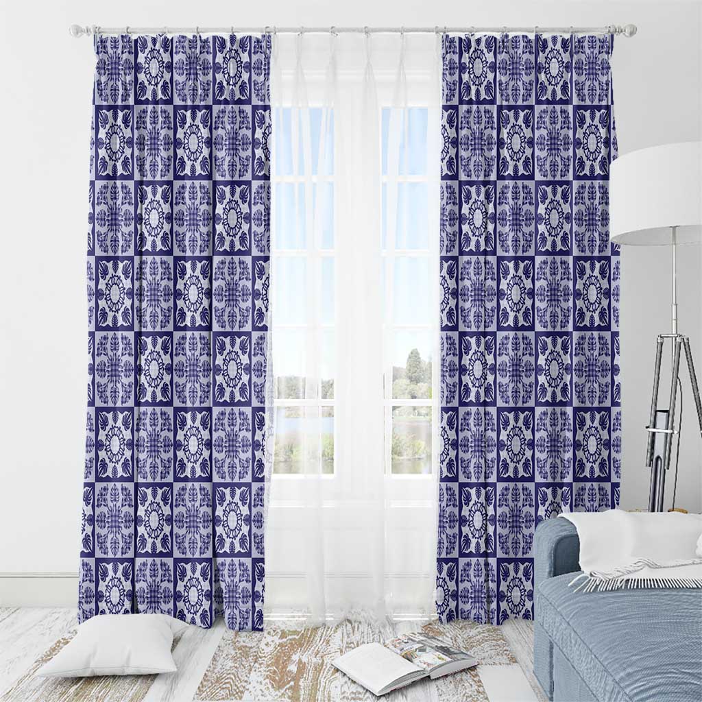Polu Palaka Quilt Hawaii Window Curtain Hawaiian Tropical Monstera Sea Turtle LT14 - Polynesian Pride