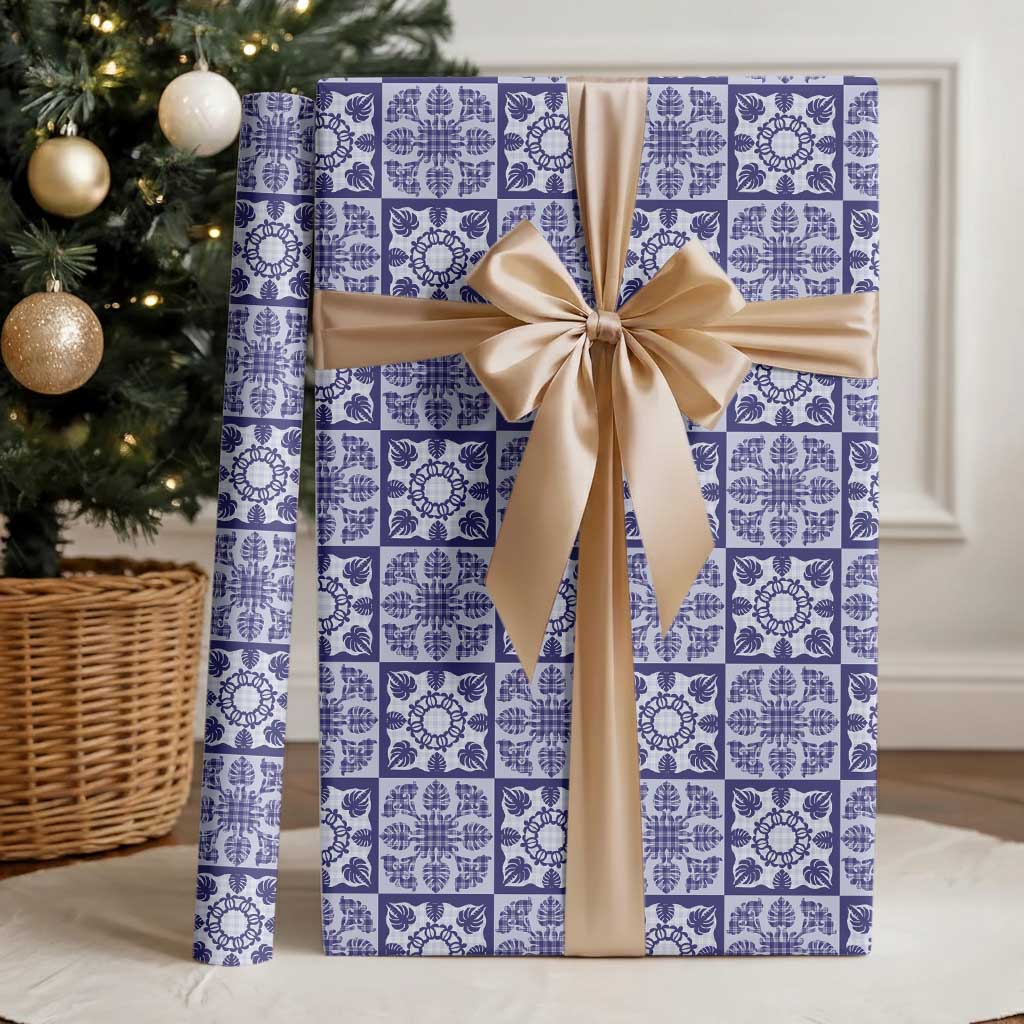 Polu Palaka Quilt Hawaii Wrapping Paper Hawaiian Tropical Monstera Sea Turtle LT14 - Polynesian Pride