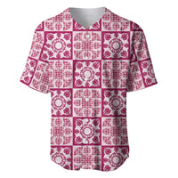 Akala Palaka Quilt Hawaii Baseball Jersey Hawaiian Tropical Monstera Sea Turtle