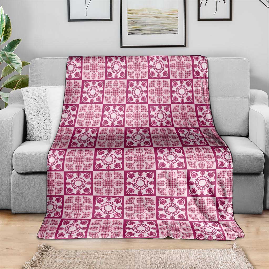 Akala Palaka Quilt Hawaii Blanket Hawaiian Tropical Monstera Sea Turtle LT14 - Polynesian Pride