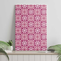 Akala Palaka Quilt Hawaii Canvas Wall Art Hawaiian Tropical Monstera Sea Turtle LT14 - Polynesian Pride