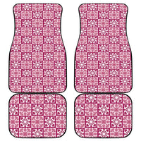 Akala Palaka Quilt Hawaii Car Mats Hawaiian Tropical Monstera Sea Turtle LT14 - Polynesian Pride