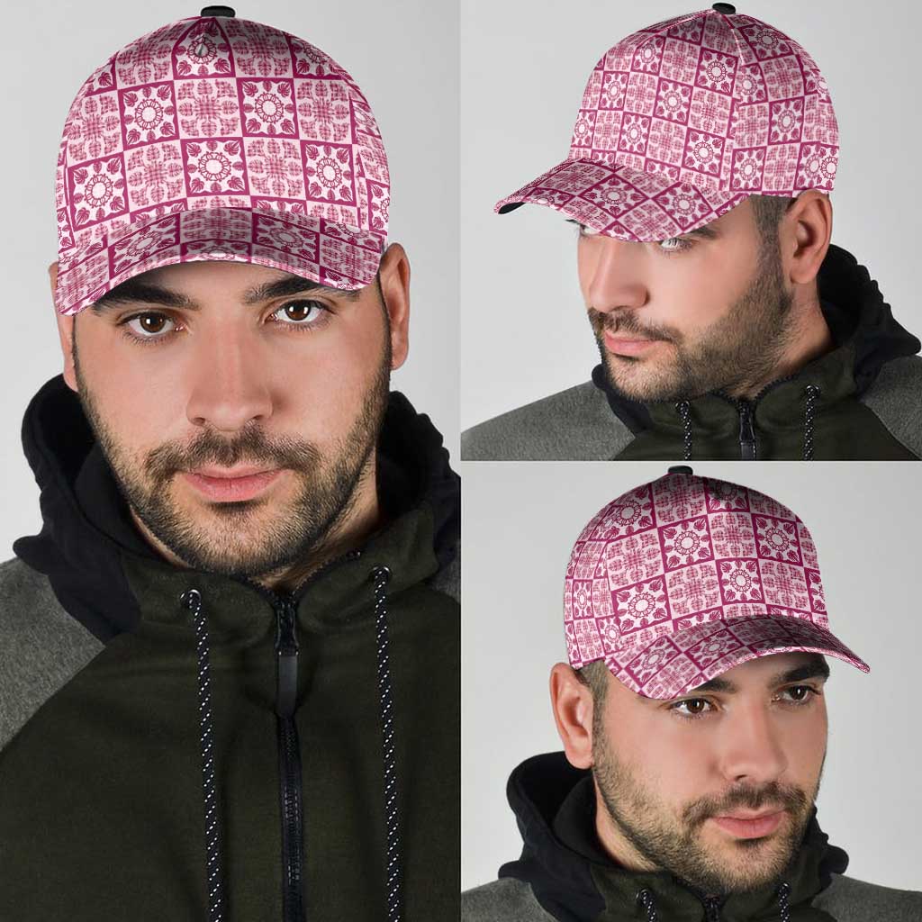 Akala Palaka Quilt Hawaii Classic Cap Hawaiian Tropical Monstera Sea Turtle LT14 - Polynesian Pride