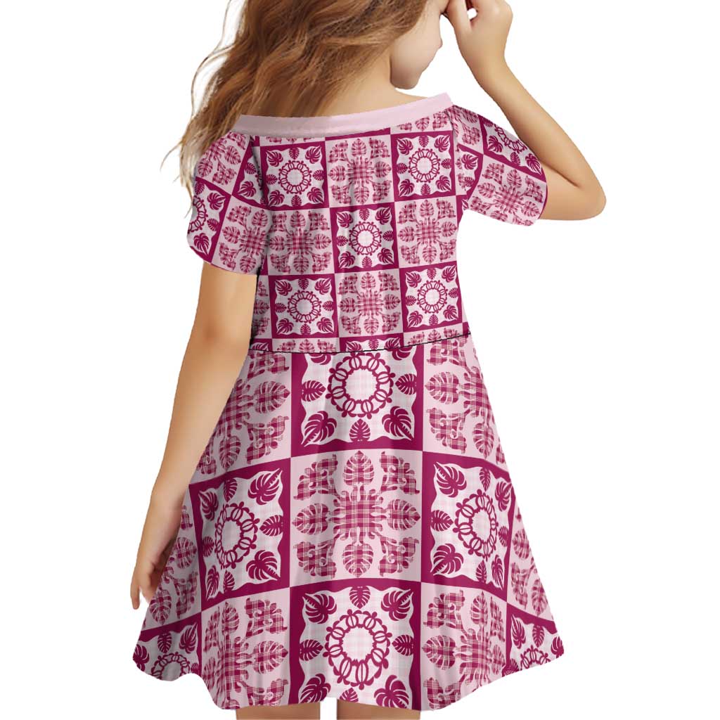 Akala Palaka Quilt Hawaii Family Matching Long Sleeve Bodycon Dress and Hawaiian Shirt Hawaiian Tropical Monstera Sea Turtle