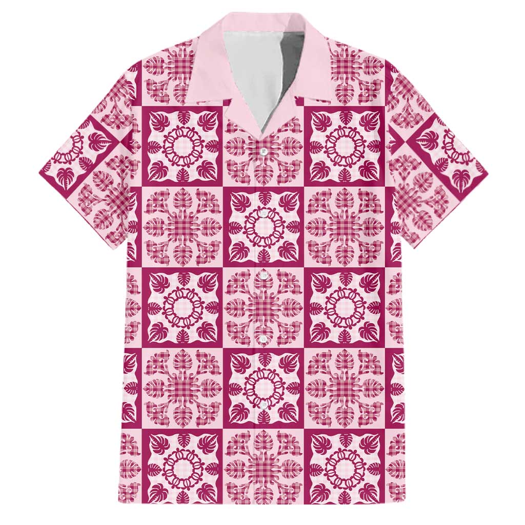 Akala Palaka Quilt Hawaii Family Matching Puletasi and Hawaiian Shirt Hawaiian Tropical Monstera Sea Turtle