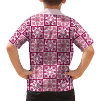 Akala Palaka Quilt Hawaii Family Matching Tank Maxi Dress and Hawaiian Shirt Hawaiian Tropical Monstera Sea Turtle