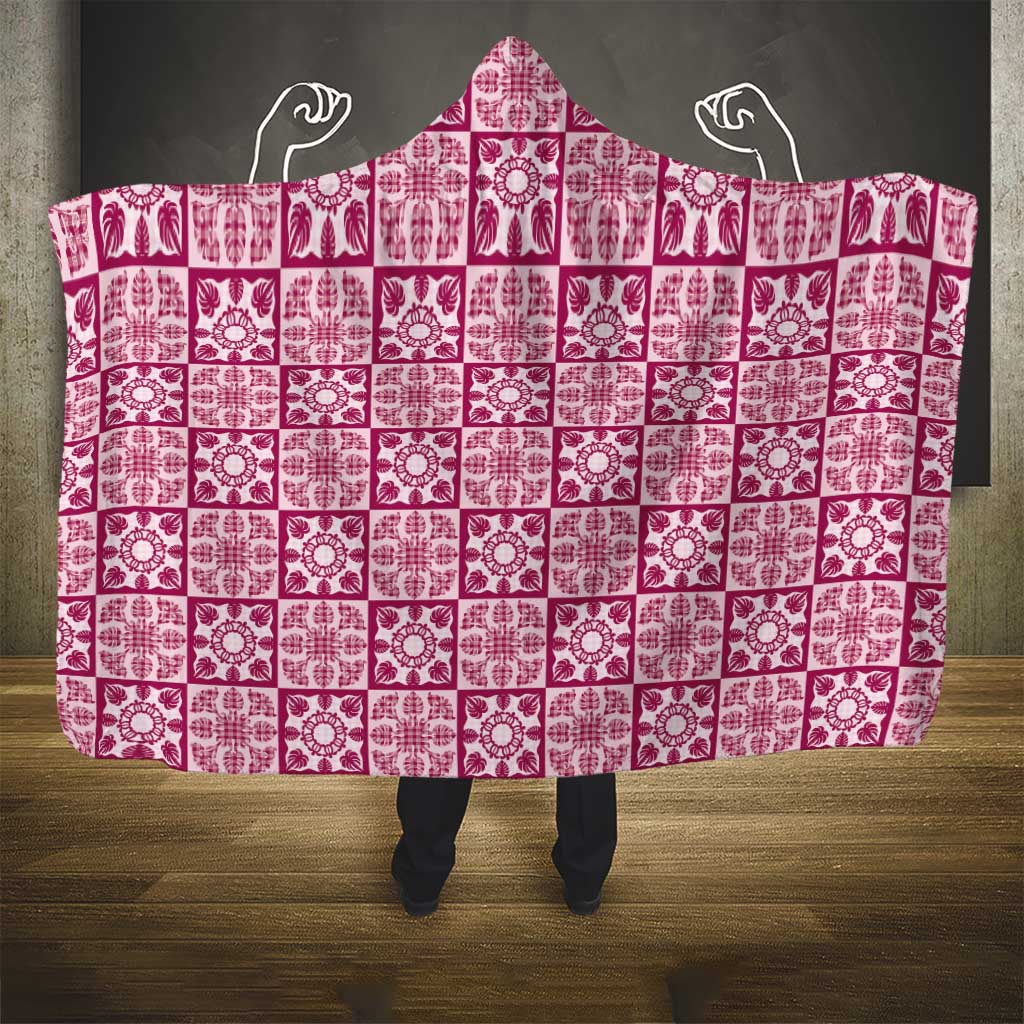 Akala Palaka Quilt Hawaii Hooded Blanket Hawaiian Tropical Monstera Sea Turtle LT14 - Polynesian Pride