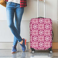 Akala Palaka Quilt Hawaii Luggage Cover Hawaiian Tropical Monstera Sea Turtle LT14 - Polynesian Pride