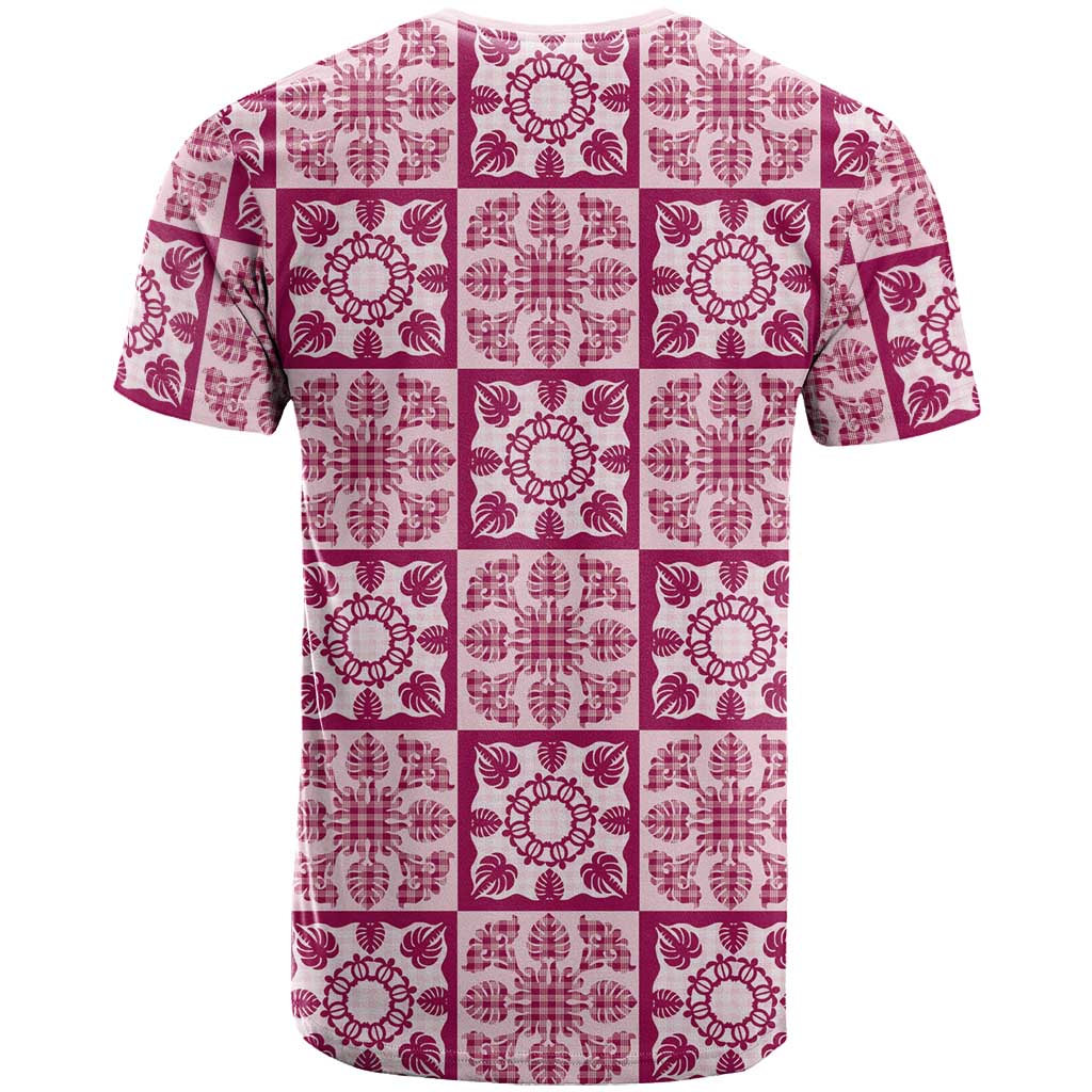 Akala Palaka Quilt Hawaii T Shirt Hawaiian Tropical Monstera Sea Turtle LT14 - Polynesian Pride