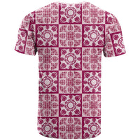Akala Palaka Quilt Hawaii T Shirt Hawaiian Tropical Monstera Sea Turtle LT14 - Polynesian Pride