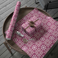 Akala Palaka Quilt Hawaii Wrapping Paper Hawaiian Tropical Monstera Sea Turtle
