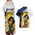 Personalised Philippines Women's Day Couples Matching Off Shoulder Maxi Dress and Hawaiian Shirt Filipino Golden Sun With Polynesian Pattern LT14 - Polynesian Pride