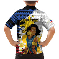 Personalised Philippines Women's Day Family Matching Mermaid Dress and Hawaiian Shirt Filipino Golden Sun With Polynesian Pattern LT14 - Polynesian Pride