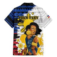 Personalised Philippines Women's Day Family Matching Mermaid Dress and Hawaiian Shirt Filipino Golden Sun With Polynesian Pattern LT14 - Polynesian Pride