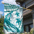 Cyan Polynesia Garden Flag Polynesian Turtle Shark Tattoo Tropical Vintage