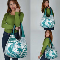 Cyan Polynesia Grocery Bag Polynesian Turtle Shark Tattoo Tropical Vintage LT14 - Polynesian Pride