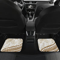 Gold Polynesia Car Mats Polynesian Turtle Shark Tattoo Tropical Vintage LT14 Set 2pcs - Back Gold - Polynesian Pride