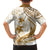 Gold Polynesia Family Matching Off Shoulder Short Dress and Hawaiian Shirt Polynesian Turtle Shark Tattoo Tropical Vintage LT14 - Polynesian Pride