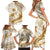 Gold Polynesia Family Matching Short Sleeve Bodycon Dress and Hawaiian Shirt Polynesian Turtle Shark Tattoo Tropical Vintage LT14 - Polynesian Pride