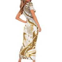 Gold Polynesian Family Matching Outfits - Turtle Shark Tattoo Design