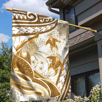 Gold Polynesia Garden Flag Polynesian Turtle Shark Tattoo Tropical Vintage LT14 - Polynesian Pride