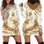 Gold Polynesia Hoodie Dress Polynesian Turtle Shark Tattoo Tropical Vintage LT14 - Polynesian Pride