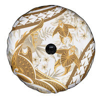 Gold Polynesia Spare Tire Cover Polynesian Turtle Shark Tattoo Tropical Vintage LT14 - Polynesian Pride