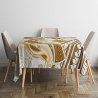 Gold Polynesia Tablecloth Polynesian Turtle Shark Tattoo Tropical Vintage LT14 - Polynesian Pride