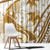Gold Polynesia Window Curtain Polynesian Turtle Shark Tattoo Tropical Vintage LT14 - Polynesian Pride