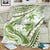 Lime Green Polynesia Blanket Polynesian Turtle Shark Tattoo Tropical Vintage