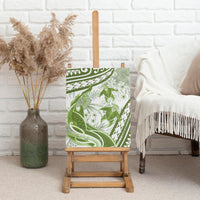 Lime Green Polynesia Canvas Wall Art Polynesian Turtle Shark Tattoo Tropical Vintage LT14 - Polynesian Pride