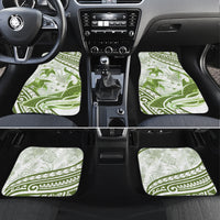 Lime Green Polynesia Car Mats Polynesian Turtle Shark Tattoo Tropical Vintage LT14 Set 4pcs Lime Green - Polynesian Pride