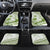 Lime Green Polynesia Car Mats Polynesian Turtle Shark Tattoo Tropical Vintage