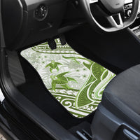 Lime Green Polynesia Car Mats Polynesian Turtle Shark Tattoo Tropical Vintage LT14 - Polynesian Pride