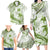 Lime Green Polynesia Family Matching Long Sleeve Bodycon Dress and Hawaiian Shirt Polynesian Turtle Shark Tattoo Tropical Vintage LT14 - Polynesian Pride