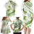 Lime Green Polynesia Family Matching Long Sleeve Bodycon Dress and Hawaiian Shirt Polynesian Turtle Shark Tattoo Tropical Vintage LT14 - Polynesian Pride