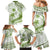 Lime Green Polynesia Family Matching Mermaid Dress and Hawaiian Shirt Polynesian Turtle Shark Tattoo Tropical Vintage LT14 - Polynesian Pride