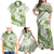 Lime Green Polynesia Family Matching Off Shoulder Maxi Dress and Hawaiian Shirt Polynesian Turtle Shark Tattoo Tropical Vintage LT14 - Polynesian Pride