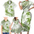 Lime Green Polynesia Family Matching Short Sleeve Bodycon Dress and Hawaiian Shirt Polynesian Turtle Shark Tattoo Tropical Vintage LT14 - Polynesian Pride