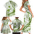 Lime Green Polynesia Family Matching Short Sleeve Bodycon Dress and Hawaiian Shirt Polynesian Turtle Shark Tattoo Tropical Vintage LT14 - Polynesian Pride