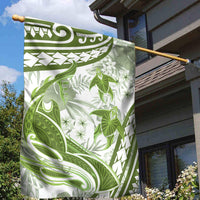 Lime Green Polynesia Garden Flag Polynesian Turtle Shark Tattoo Tropical Vintage LT14 - Polynesian Pride