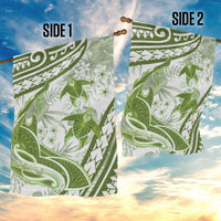 Lime Green Polynesia Garden Flag Polynesian Turtle Shark Tattoo Tropical Vintage LT14 - Polynesian Pride